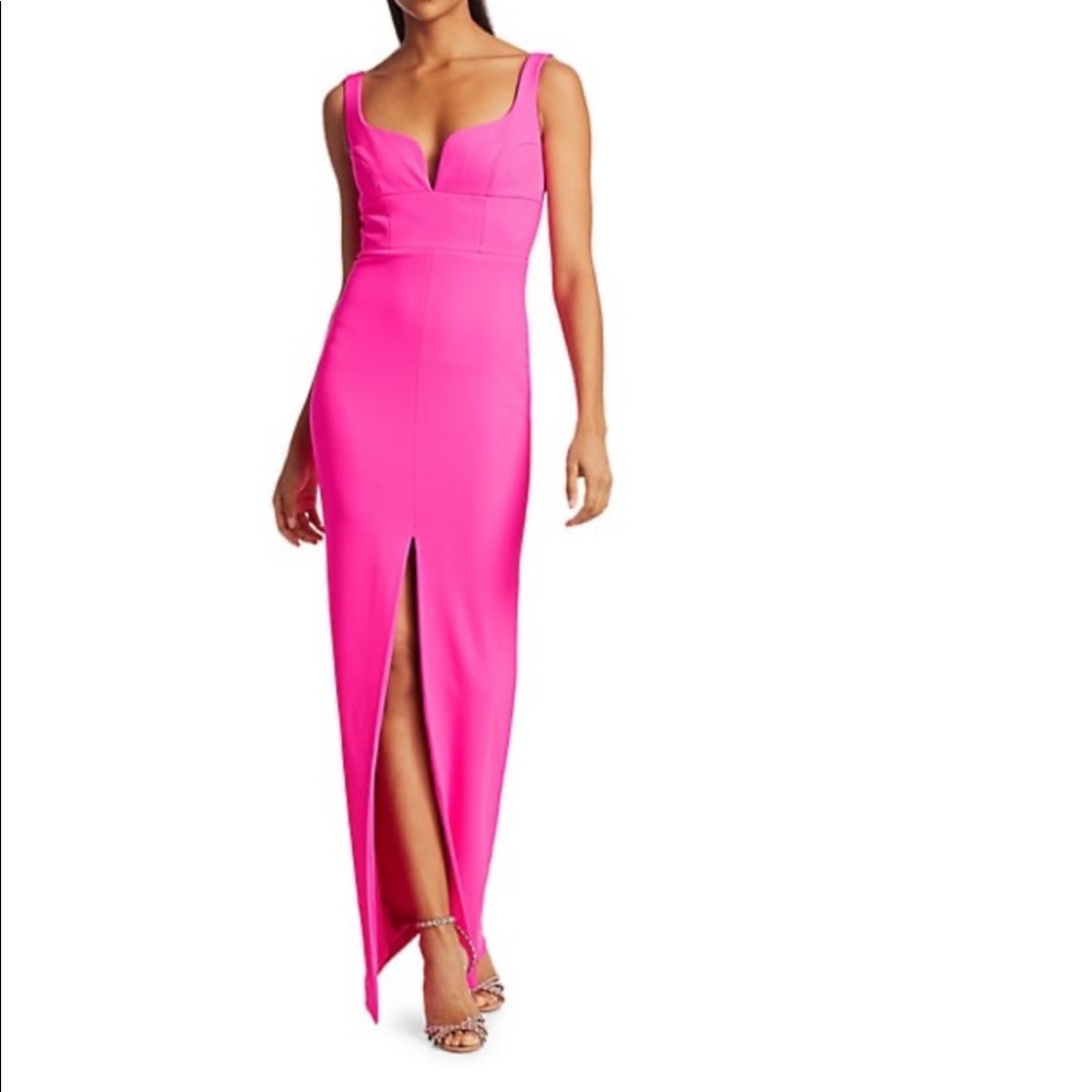 Solace London Linza Empire Waist Column Gown
